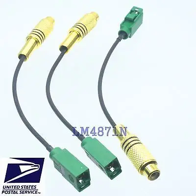 DHL/EMS 15 шт. кабель rca tv female to Fakra E 6002 зеленый SMB jack RG174 " pigtail-d2