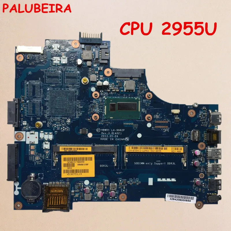 PALUBEIRA CN-0D28MX D28MX для DELL INSPIRON 3537 5537 Материнская плата ноутбука VBW01 LA-9982P REV: 3,0 CELERON 2955U материнская плата