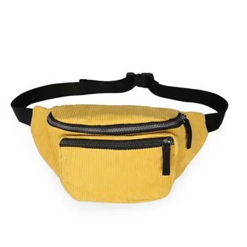 

Corduroy Women Waist Packs Chest Crossbody Bag Belt 2020 ins New High Quality Shoulder Bags Wild Messenger Fashion Pouch 2020