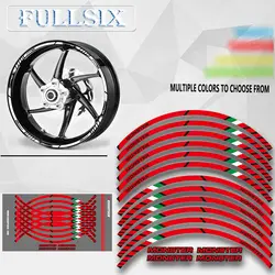 12 X толстый край внешний обод наклейки в полоску колесные наклейки подходят все DUCATI MONSTER 695 696 796 1100 1100S 797 821 795