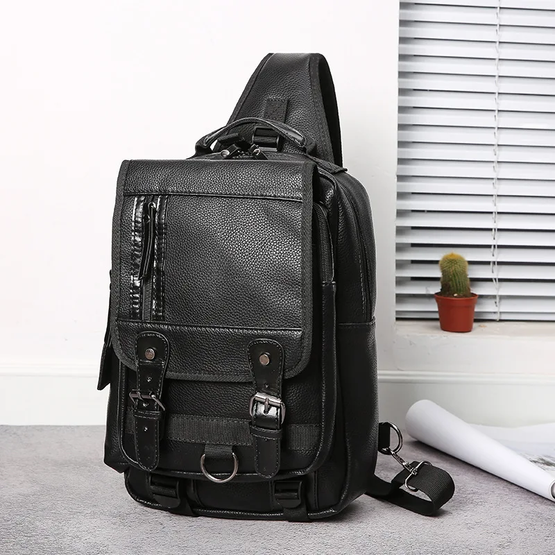 

Men's retro chest bag business new shoulder diagonal bag