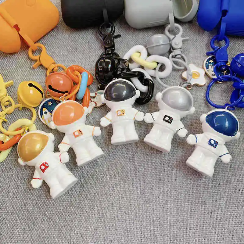 LOVERONY Bluetooth наушники силиконовый чехол для Apple AirPods 2 1Earpods Защитная крышка Fundas Spaceman подвеска милый Air pods Coque
