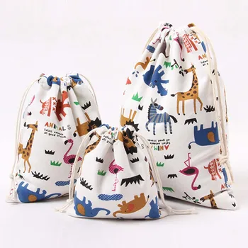 

New Fashion Waterproof Drawstring Bag 3D Digital Printing Polyester For Kids With Cute Patterns Backbag