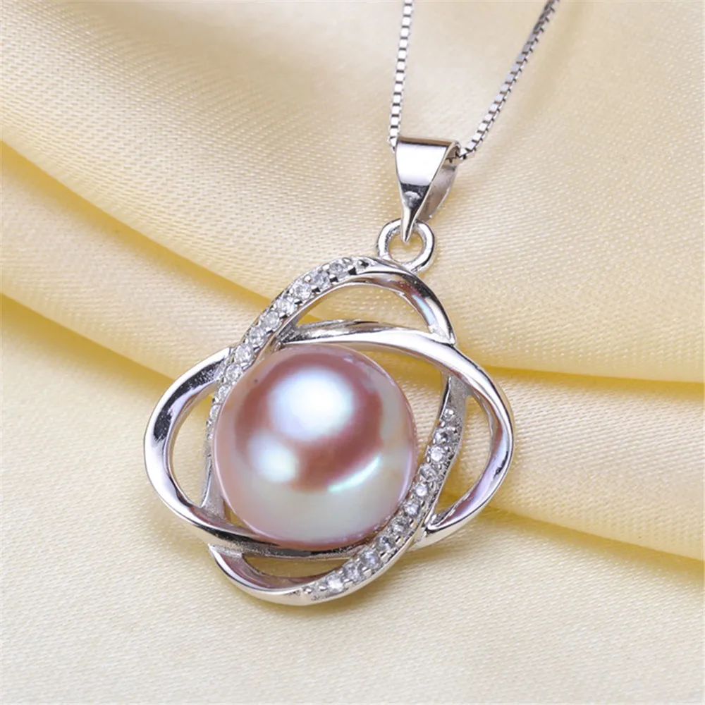 

Pearl Pendant Settings, Fashionable Bases Setting Pendant Mountings 925 Silver Pendant Jewelry DIY making No Pearl No Chain