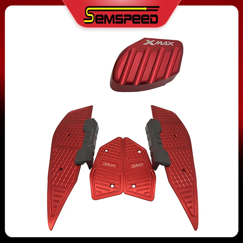 Подставки для ног пластины педалей увеличить тормозных колодок Semspeed подножка мотоцикла тормозные колодки для Yamaha XMAX 300 250