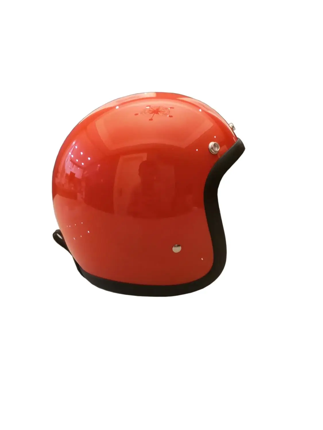 TT& CO Ретро мото rbike moto rcycle шлем casco moto glassfiber винтажный шлем 500TX Половина лица ECE Сертификация брендовый шлем - Цвет: Orange red