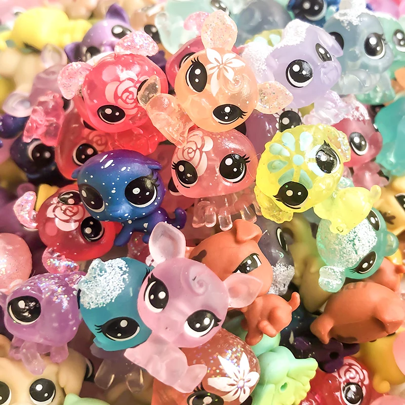 1 см LPS Pet shop Снежинка прозрачность лимит Коллекция фигурка колли собака кошка животные свободные милые детские игрушки фигурка подарок Лпс куклы блайз игрушки для девочек кукла