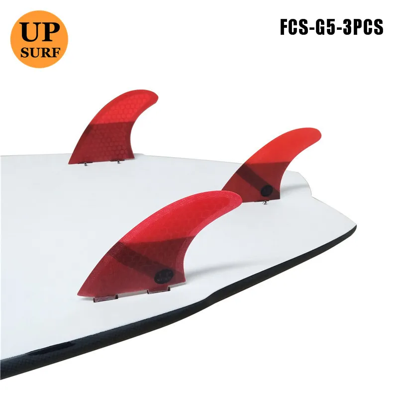 Красные плавники(доска для серфинга) плавники G5 Tri fin set FCS G5 Fin M Размер Honeycomb