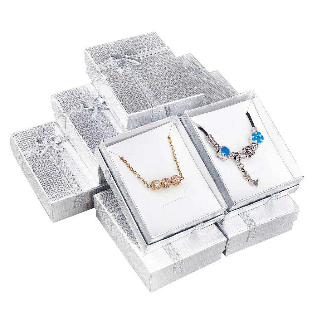 12pcs Cardboard Jewellery Gift Box Pendant Case Display For Earring Necklace Ring Jewelry Packing Storage Boxes 9x7x3cm | Украшения и