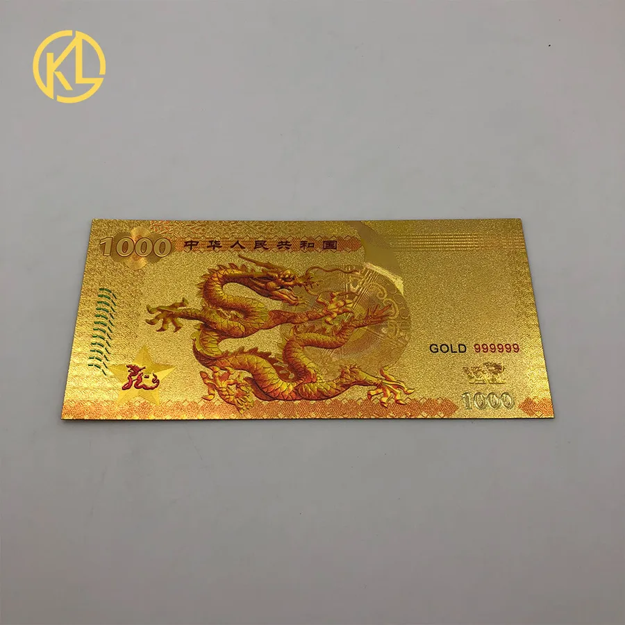 Продукт китайская нормальная позолоченная банкнота один миллион гонконгских долларов поддельная Банкнота с драконом дизайн безопасности УФ светильник