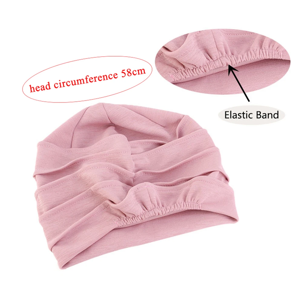Женские хиджабы тюрбан кепка хлопок дышащая шапка эластичная ткань головной убор женские аксессуары для волос шарф для женщин-мусульманок