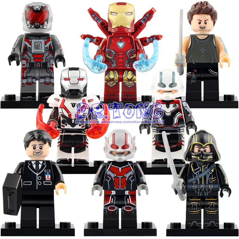 

50pcs X0265 Super Heroes Building Blocks Iron Man MK85 Ant-Man Hawkeye War Machine Figures For Children Toys Gift