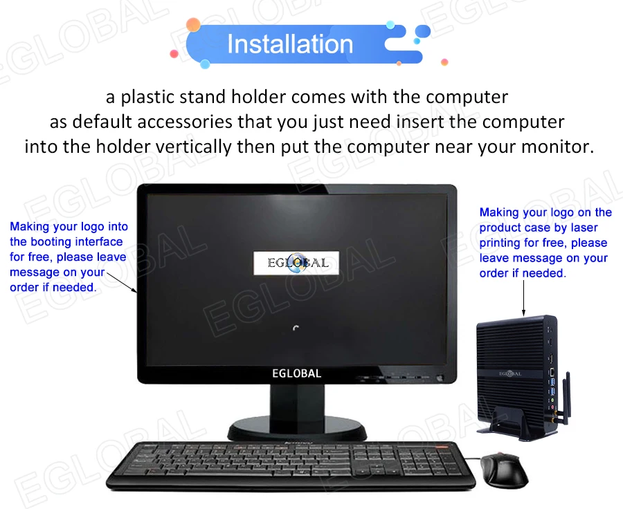 I7 7500U Intel skylake HD 620 безвентиляторный игровой компьютер Win10 Linux RJ45 Giga LAN DP HDMI двойной дисплей офисный мини-ПК Wake-On-LAN