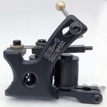 10 обертывания проволочные катушки татуировки профессиональная машина для татуировки лайнер и шейдер черный цвет железо для тату поставки