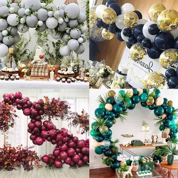 

Staraise 50pcs 5inch Blue/Gray/Red/Green Foil Latex Balloon Set For Wedding Birthday Party Baby Shower Decor Party Supplies