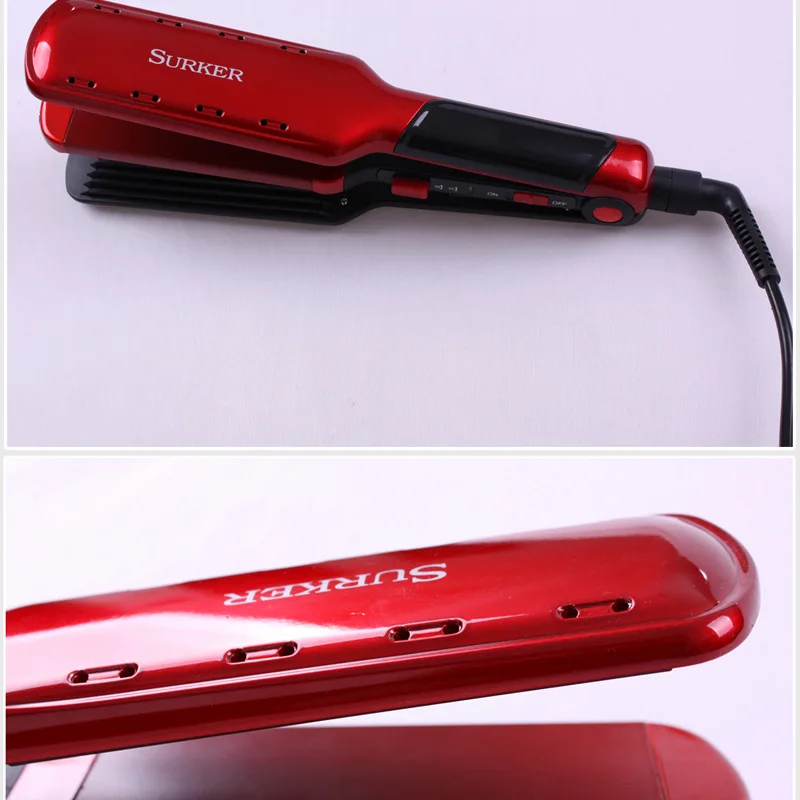 Ceramic Roll Straight Dual Purpose Hair Curler 2-in-1 Negative Ion Hair Crimper Hair Tools