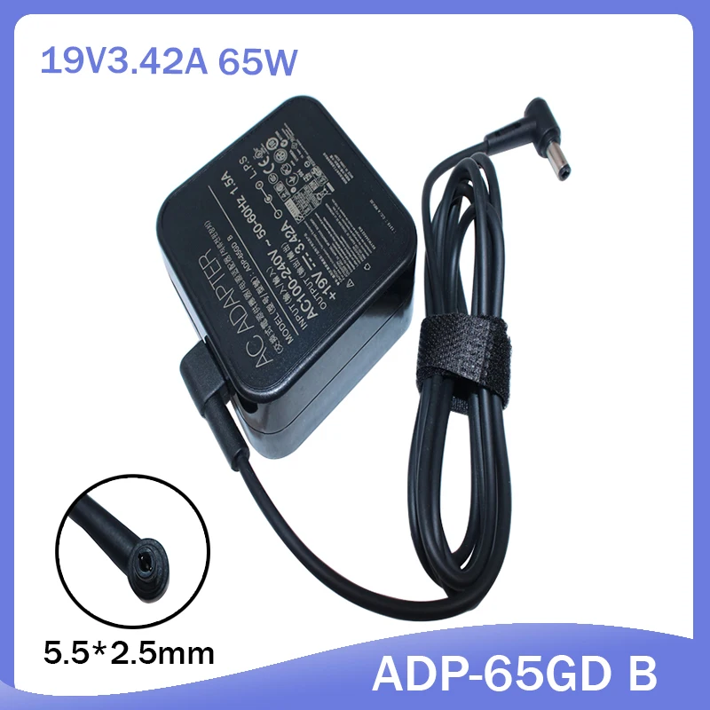 

19V 3.42A 5.5*2.5mm Charger Power Supply Original AC Laptop Adapter For Asus PA-1650-78 PA-1650-48 ADP-65GD B ADP-65AW A