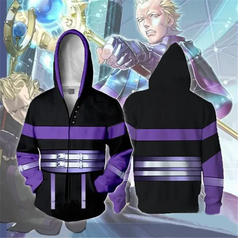 3D печать каталогов Кофты с застежкой-молнией толстовка с капюшоном Fire Emblem ThreeHouses Для мужчин и Для женщин костюм героя косплэй Толстовка Куртка