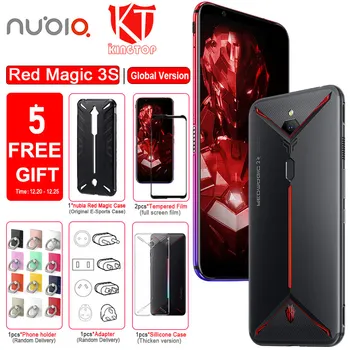 

Global Version Original ZTE nubia Red Magic 3S Mobile phone 8G 128G 6.65" 90Hz Snapdragon 855 Plus 48MP+16MP 5000mAh Fastcharge