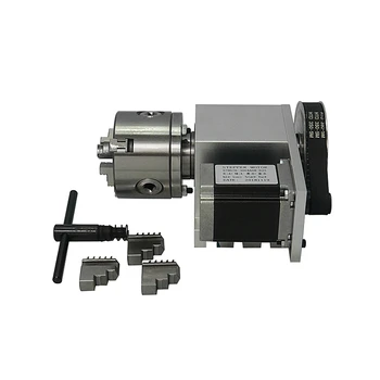 

CNC 4th axis A aixs Rotary with chuck K5M-6-80B 80mm 4 jaw