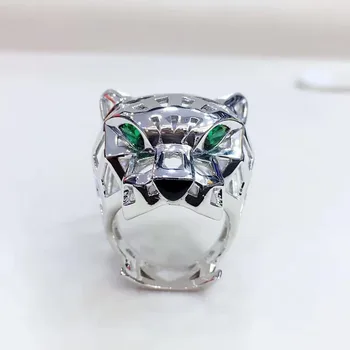 

Cool animal designs ring Men Women Leopard Rings brand jewelry hollow 925 Sterling-silver ring