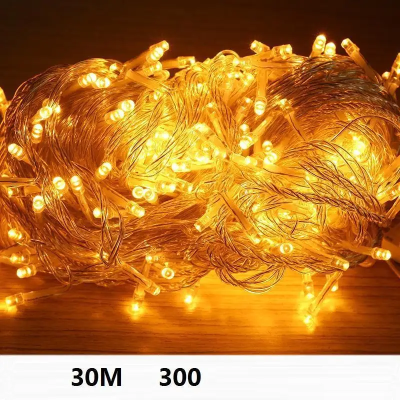 Натальные открытый «Cortina de» Свадебные новогоднее; рождественское Kerstverlichting вечерние праздник день рождения люсис привело Decoracion