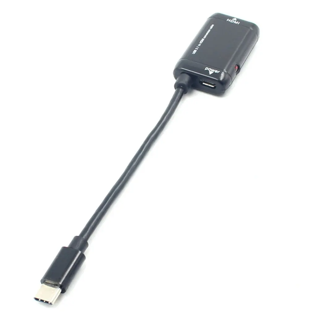 USB 3,1 к HDMI сплиттер с функцией порта питания Тип C к HDMI конвертер адаптер «Папа-мама» кабель