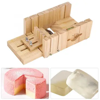 

Silicone Soap Mold Wooden Box Cake Maker Cutting Slicer Cutter Household soap Making Tool Mold Domestic Delivery