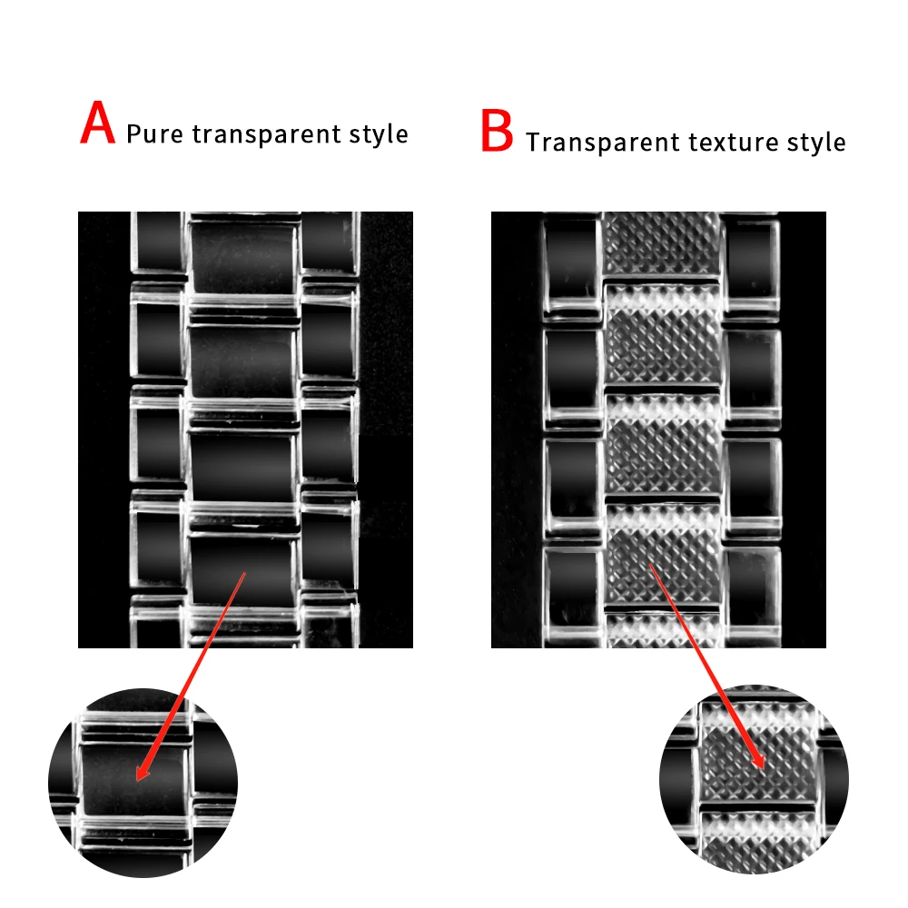 Newest Strap for Apple Watch Band Series SE 7 6543 Transparent for Iwatch bracelet 38 41 45 40mm 42mm 44mm Watchband accessories