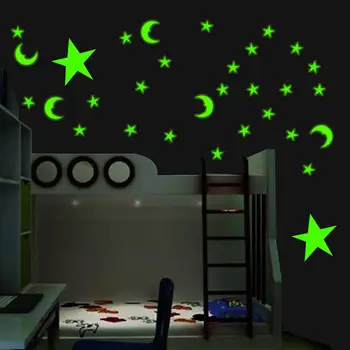

3D Glow In The Dark Glow Stickers Colorful Starry Sky Luminous Fluorescent Star Night Light Switch Wall Stickers For Kids Room