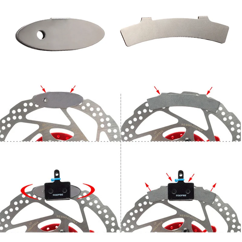 4 шт. велосипедные дисковые Тормозные колодки Регулировочный инструмент монтажный помощник MTB велосипедные Тормозные колодки Инструменты для выравнивания ротора аксессуары для ремонта велосипеда