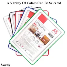 

A4 Wall Mount Sign Holder Frame With Stick Tape 8.5x11 Plastic Poster Picture Advertising Holder Frame Board No Drilling