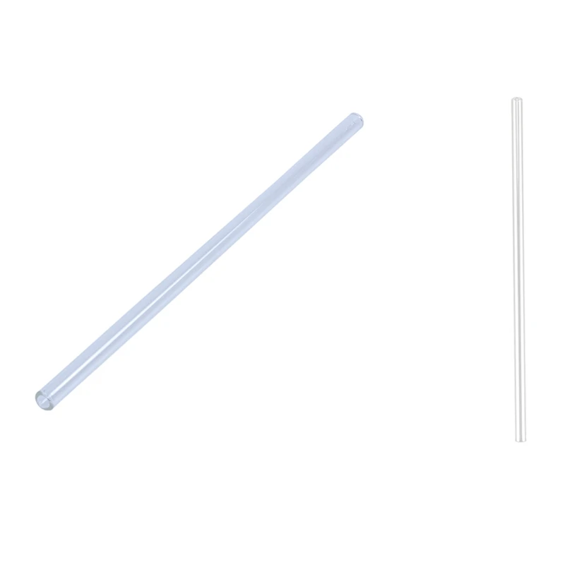 2 шт высокая соломинка для напитков из боросиликатного стекла соломинка для свадьбы, дня рождения, вечеринки диаметр прозрачный 8 мм Длина 9 дюймов и 10 дюймов