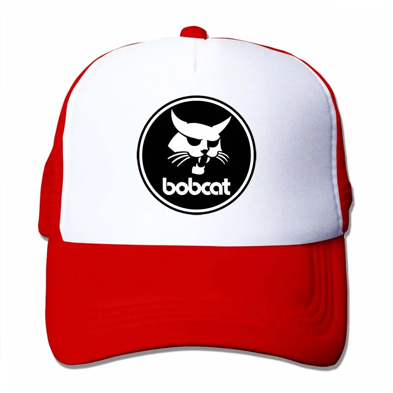 Бейсбольная кепка с логотипом Bobcat для мужчин и женщин, Кепка-Дальнобойщик, модная Регулируемая Кепка - Цвет: 4-Red