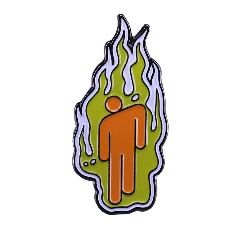 Певица Билли эйлиш броши шпильки значки пальто шляпа с отворотом рюкзак сумки