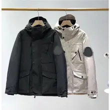 Новинка, толстый зимний мужской пуховик, брендовая одежда, теплый пуховик с капюшоном, мужской пуховик, хлопковая одежда Monclair