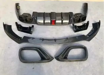 

Carbon Fber Bumper Front Lip Spoiler Rear Trunk Diffuser Exhaust Pipes Tips For Mercedes Benz C238 W238 Coupe E63s 2017-2020