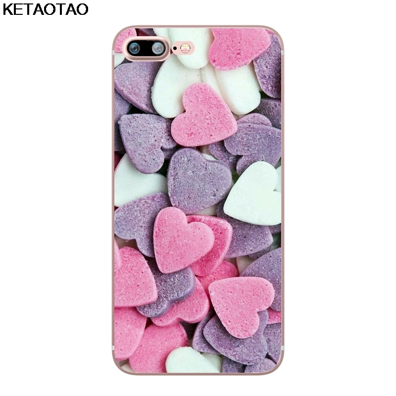 KETAOTAO Love Cherry Blossoms Rose Flowers чехол для телефона s для iPhone 4S 5C 5S 6S 7 8 Plus X Чехол кристально чистый мягкий TPU чехол s - Цвет: Темно-серый