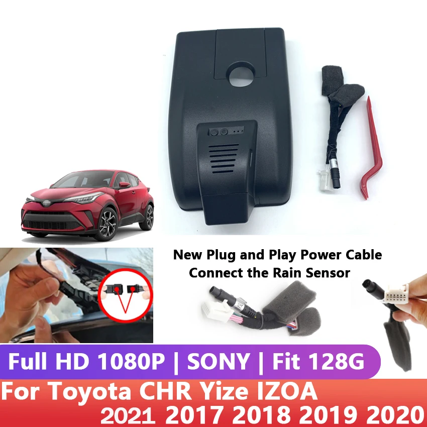 Для Toyota 2017-2021 C-HR Yize IZOA Автомобильный видеорегистратор высокого качества Full HD