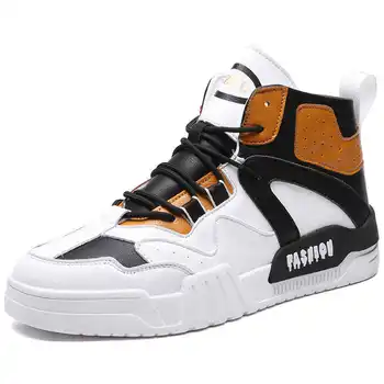 

Autumn Winter Men Casual Shoes Sneakers High Top Basketball Shoes Outdoor Flat Fashion Patchwork Tenis Masculino Mocassin Homme