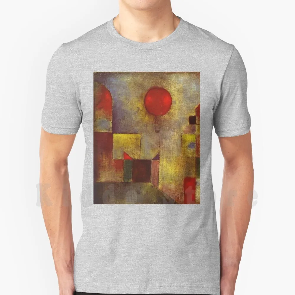The Red Balloon T Shirt Diy Big Size 100% Cotton Paul Klee Klee Paul Klee Red Balloon Abstract Art Abstract Paul Klee Artist