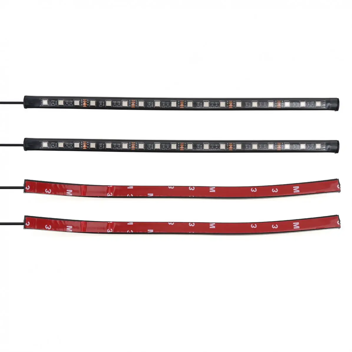 5050-18smd, восемь цветов, RGB, музыкальное управление, украшение салона автомобиля, светодиодный светильник на шасси автомобиля, неоновая полоса с пультом дистанционного управления