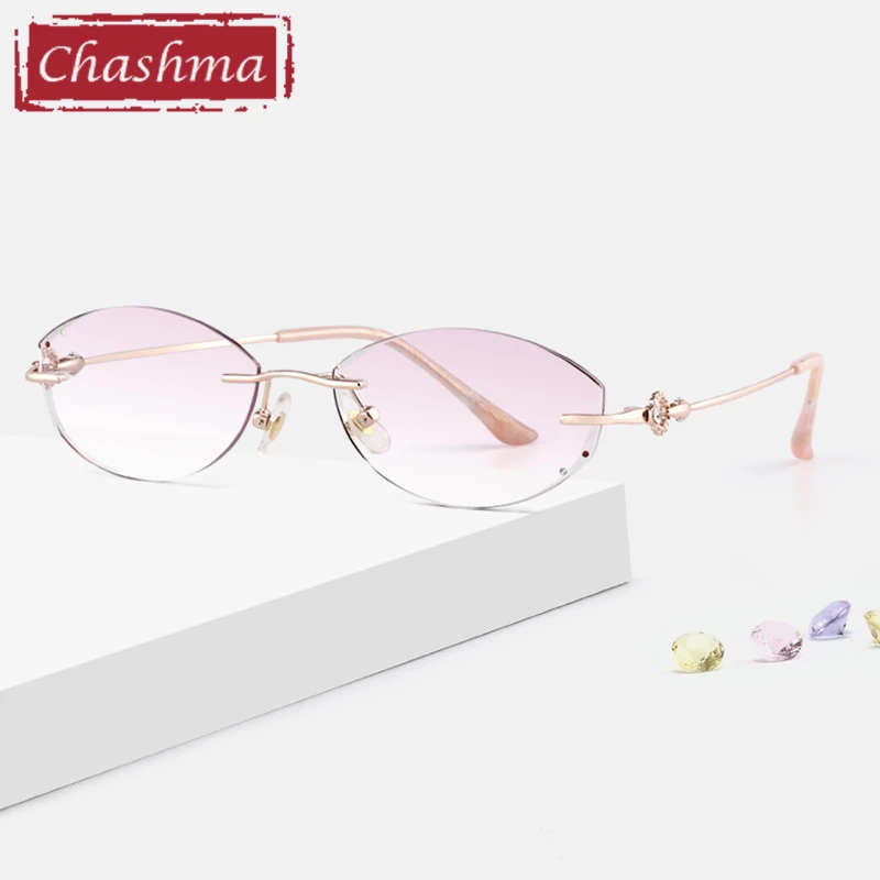 Luxurious Prescription Glasses for Women Rhinestone Gradient Colored