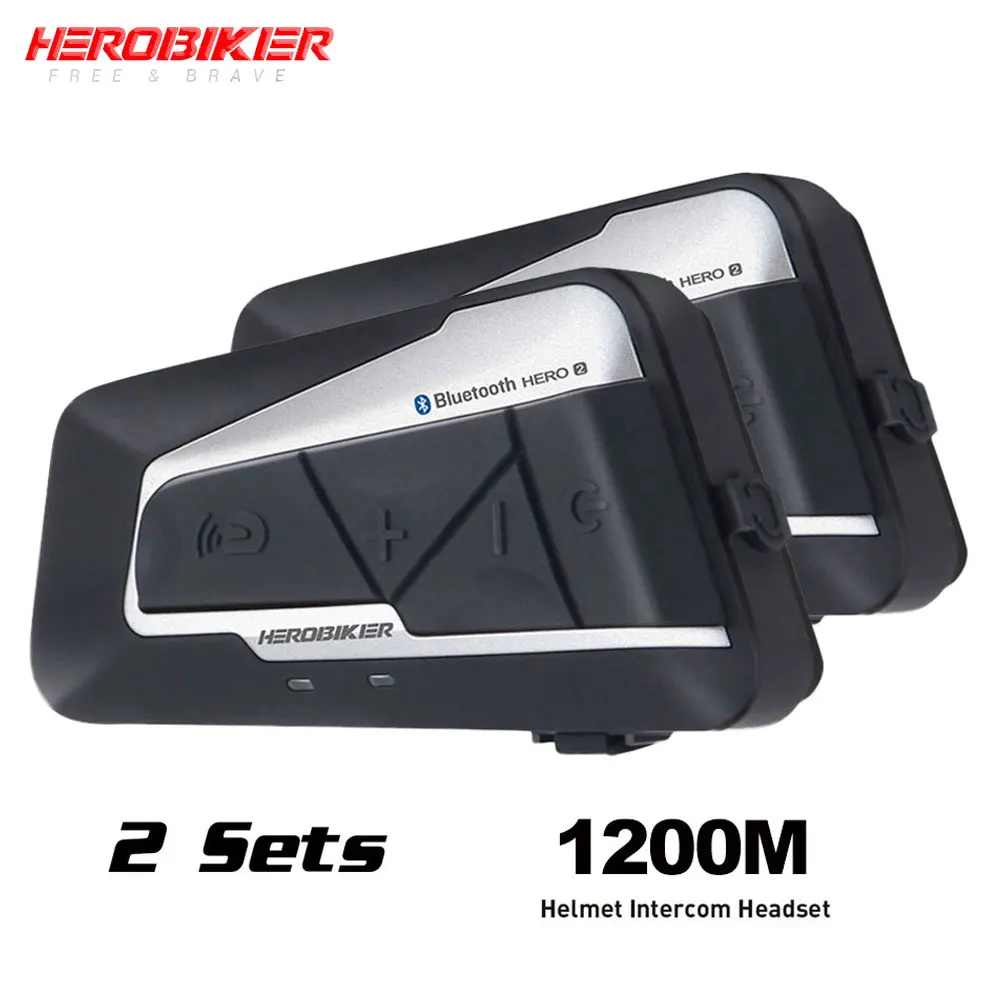 Herobiker Motorcycle Helmet Waterproof Wireless Bluetooth