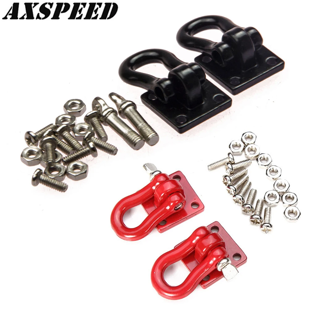 Axspeed Rc Car Metal Trailer Gancio Di Traino Per 1:10 Rc Crawler Axial Scx10 Trx4 Wraith D90 Parti Di Aggiornamento