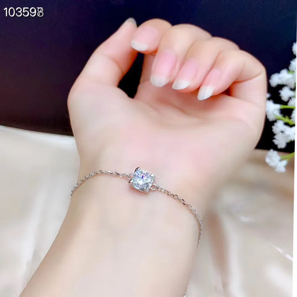 

Moissanite D VVS Women's Bracelet 925 pure silver diamond bracelet latest style hot sale promotion