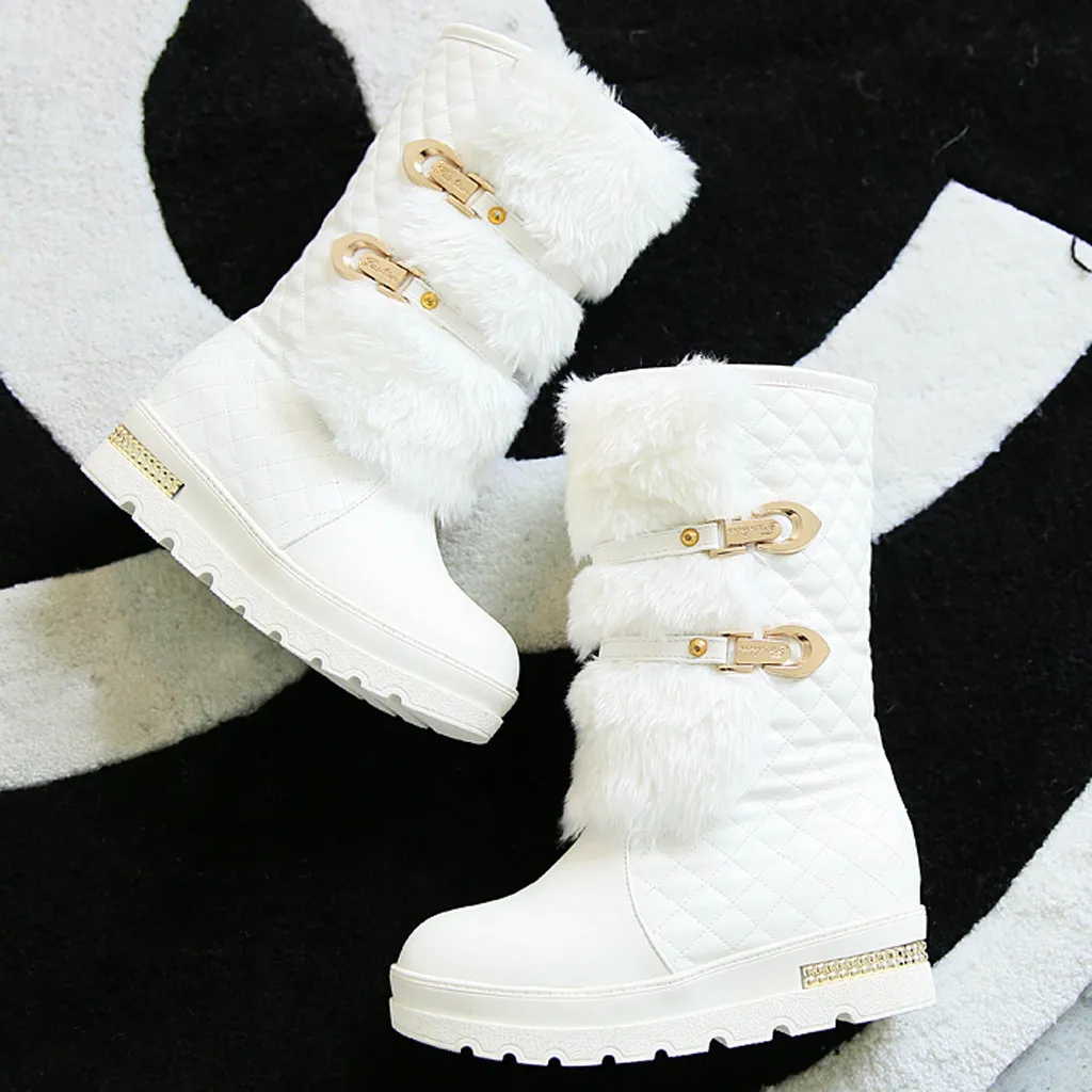 Новые женские зимние ботинки для отдыха в римском стиле, с пряжкой, на Плоском Каблуке, в римском стиле; сезон осень-зима ботинки на платформе женская зимняя обувь; большие размеры;# O14