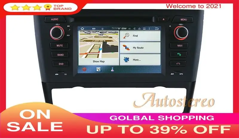 Android 9 64 ГБ Автомобильный gps навигация dvd плеер головное устройство для BMW 1 серии E81