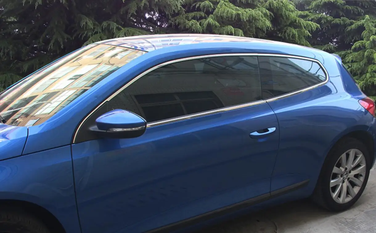 Нержавеющая сталь внешняя крышка подоконника для Volkswagen Scirocco 2008-2010 2011 2012 2013 стайлинга автомобилей