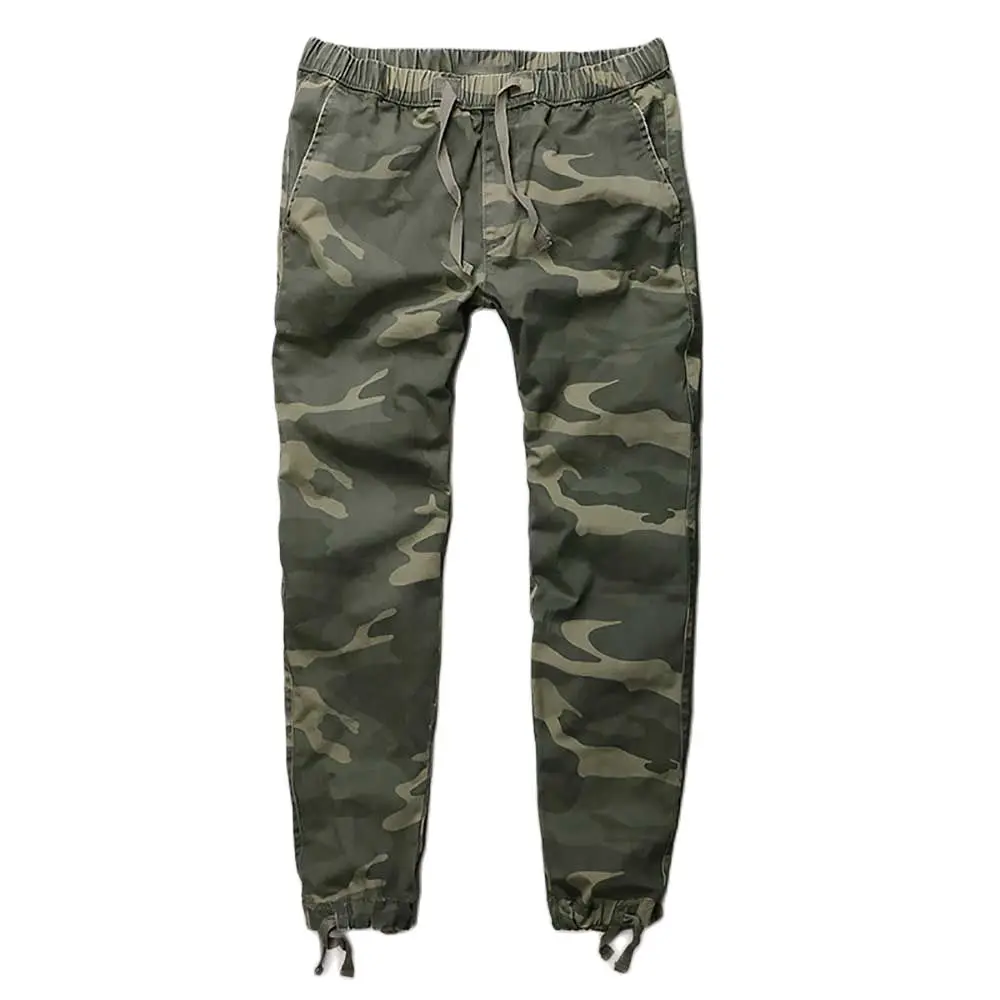 

Trendy Camoufalge Cargo Pants Man Skinny Fits Cotton Trousers Military Style Army Pants Harm Joggers Pants Men Clothing